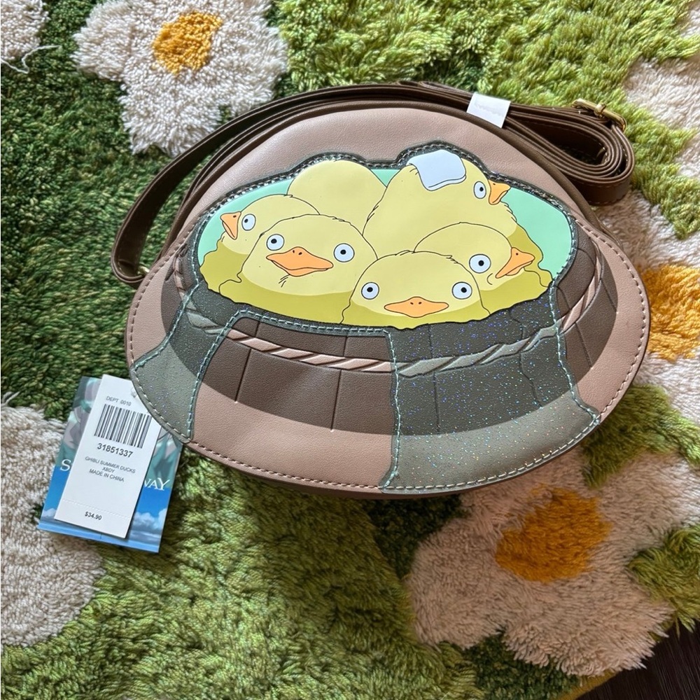 Hot Topic Studio Ghibli Spirited Away Ducks Crossbody Bag